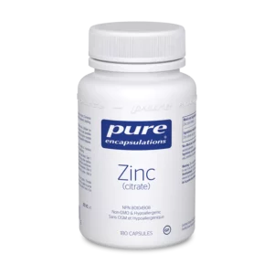 Comprimé de citrate de zinc 50mg en supplément.